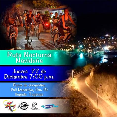 Prográmate para la gran Ruta Navideña Nocturna en bicicleta Santa