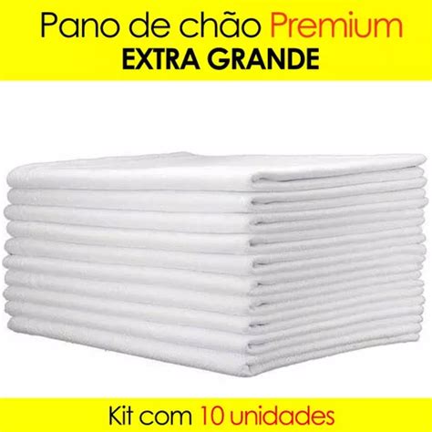 Kit 10 Pano De Chão Branco Grande Saco Duplo Algodão Atacado MercadoLivre