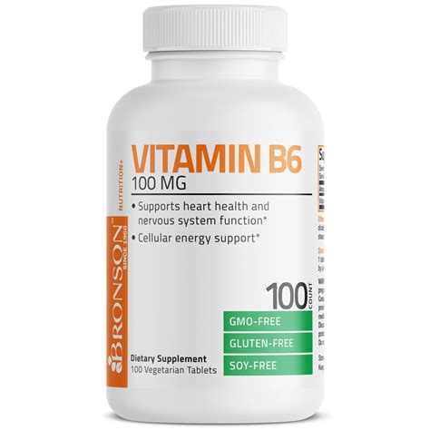 Vitamina B Piridoxina Mg Tablete Vegetale Brons Farmacia