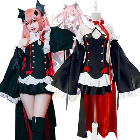 Anime Seraph Of The End Costume Krul Tepes Cosplay Uniform Dresses Sets Halloween Witch Vampire