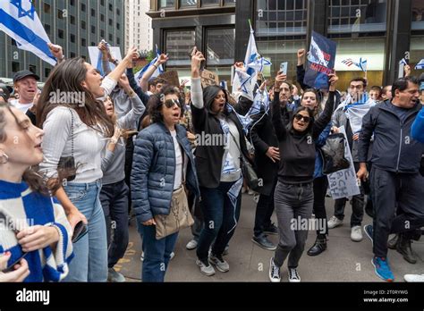 New York New York October 8 People Protest In Support Of Israel