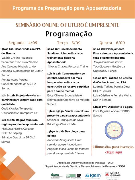 Sa De E Qvt Programa De Prepara O Para Aposentadoria Ppa