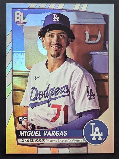 Miguel Vargas La Dodgers Topps Big League Rainbow Foil Rookie