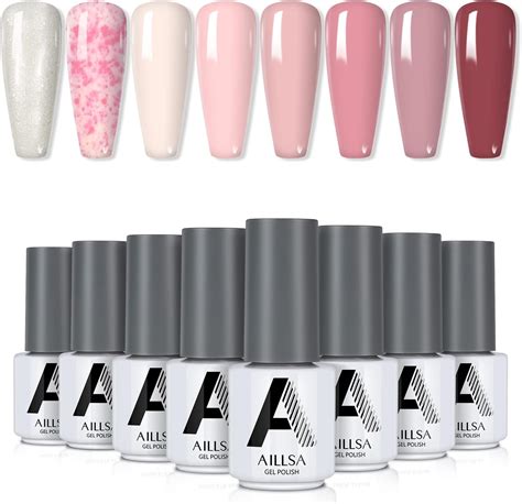 Amazon Aillsa Gel Nail Polish Nude Pink Gel Polish Fall Winter