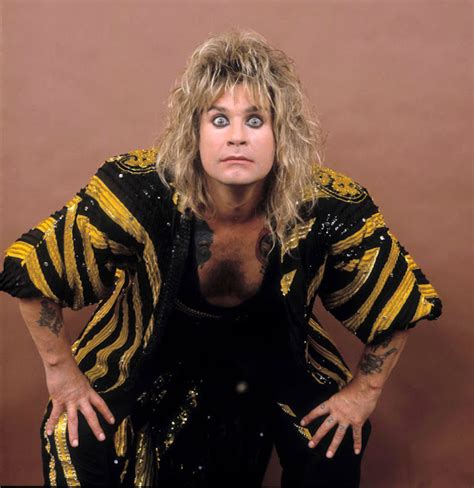 Funny Photos Of Ozzy Osbourne Before A Performance At The Poplar Creek