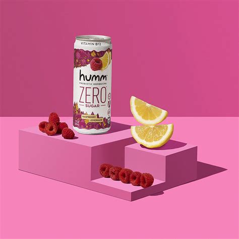 Humm Probiotic Kombucha Zero Sugar Raspberry Lemonade No