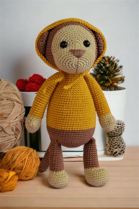 Oyuncak Maymun Amigurumi Oyuncak El Yap M Rg Do Al Oyuncak