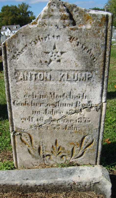 Anton Klumpp M Morial Find A Grave