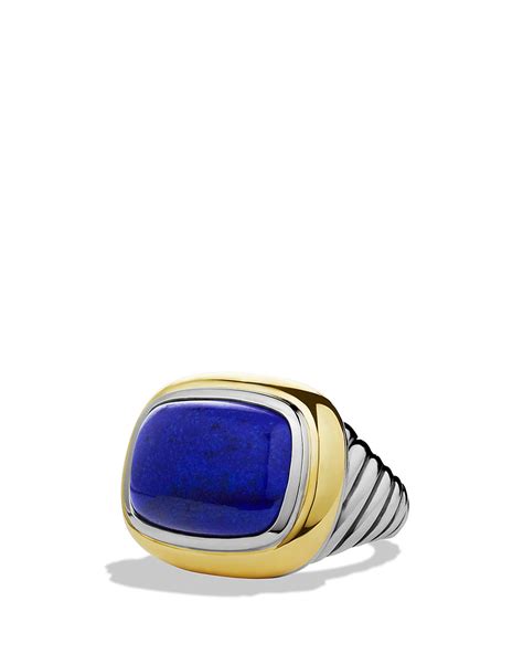 David Yurman Waverly Ring With Lapis Lazuli And Gold Bloomingdales