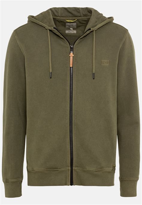 Kapuzen Sweatjacke für Herren in Oliv 3XL camel active