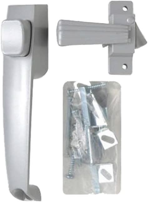 Ideal Security Inc Sk910w Classic Push Button Handle Set Storm And Screen Doors White Screen