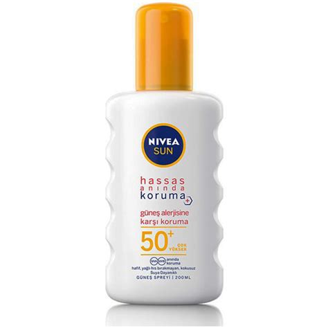 Nivea Sun Hassas An Nda Koruma G Ne Alerjisine Kar Koruma G Ne