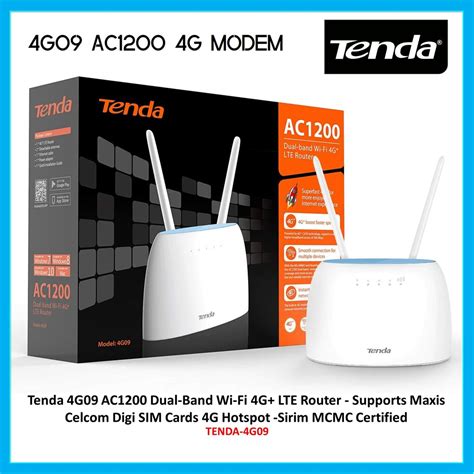 Tenda G G G G G G Modem Router Dual Band Cat