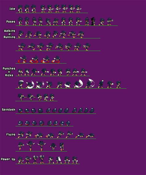 Sonicexe Sprite Sheet Remade By Jan300omega On Deviantart