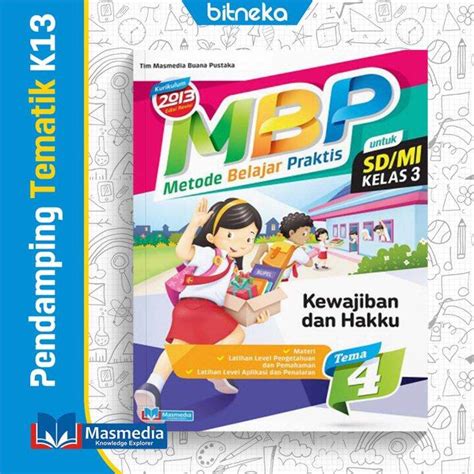 Buku Metode Belajar Praktis Mbp Sd Mi Kelas Tema Masmedia