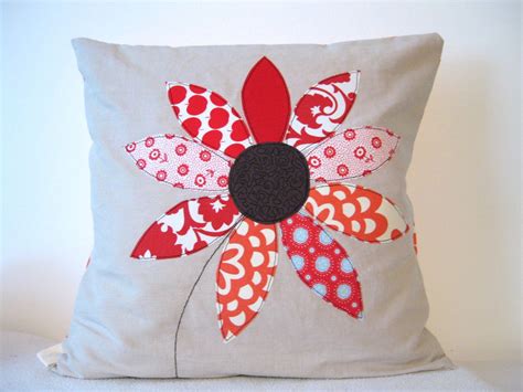 Flower Applique Cushions Sewing Cushions Cushion Pattern