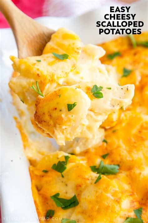 Easy Cheesy Scalloped Potatoes Recipe YellowBlissRoad