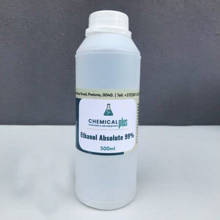 Ethanol Absolute Alcohol, Denatured, 99,9%, CP, 500ml - Chemical Plus