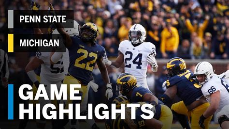 Highlights Penn State Nittany Lions Vs Michigan Wolverines Big Ten