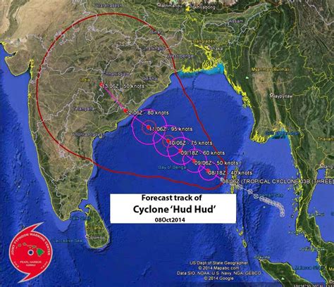 Visions Of Hell Sth Stormwatch 08oct2014 Cyclone Hud Hud Forms In The Bay Of Bengal