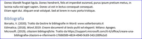 Bibliografia In WORD Come Gestire I Riferimenti Bibliografici Nei