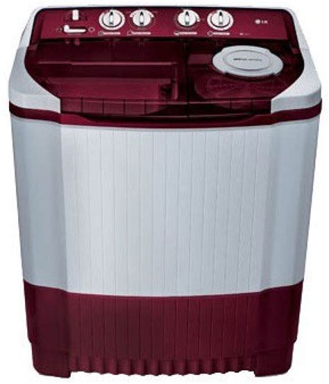 Lg 8 Kg Semi Automatic Top Load Washing Machine White Maroon Price In India Buy Lg 8 Kg Semi