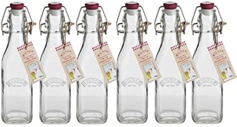 Mini Clip Top Bottles 150ml Set Of 6 Glass Airtight Preserve Bottles