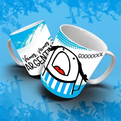 Plantillas Sublimar Para Tazas Argentina Flork Mundial Qatar En Venta