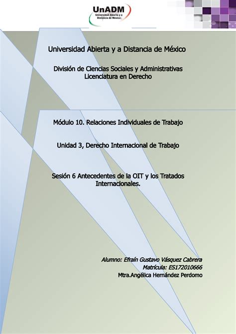 M10 U3 S6 EFVC Relaciones Individuales De Trabajo Universidad