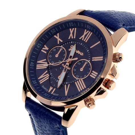 Relógio Geneva Feminino Pulseira De Couro Cód 003 R 24 99 em