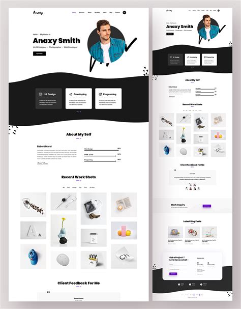 Personal cv, resume & Portfolio Template on Behance