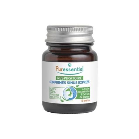 PURESSENTIEL Respiratoire sinus express 15 comprimés Parapharmacie