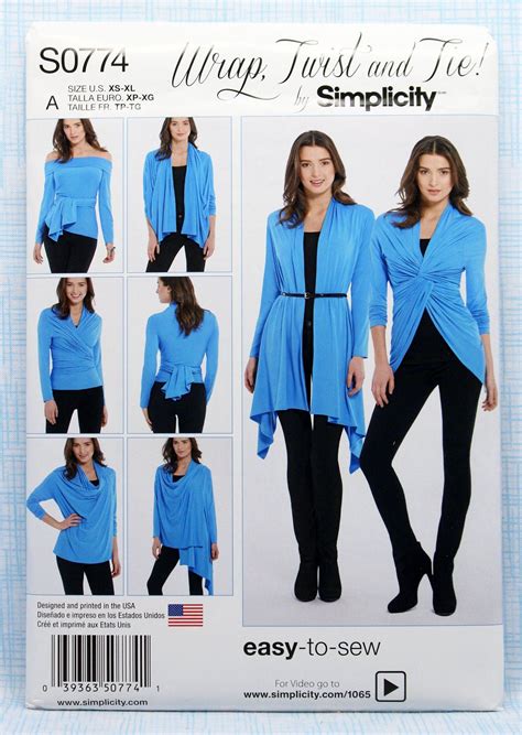 Misses Easy To Sew Knit Cardigan Sewing Pattern Uncut Ff Misses