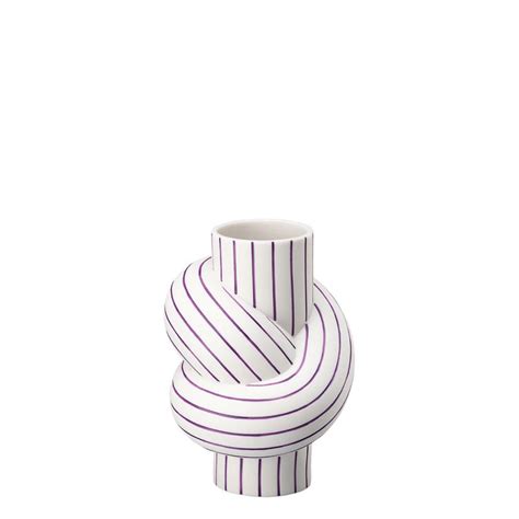 Rosenthal Vaso Node Stripes Plum LONGHO Design Concept Store