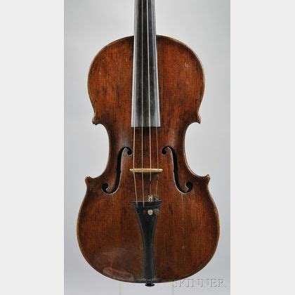 Sold At Auction Markneukirchen Violin C 1820 School Of Johann Ficker