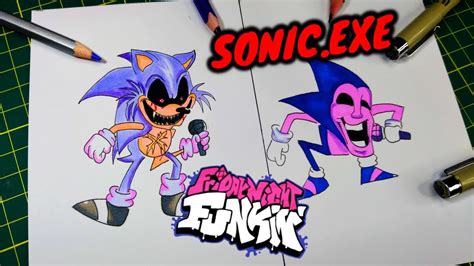 Como Dibujar A Sonic Exe De Fnf Fase 2 Y 3 Facil Paso A Paso How