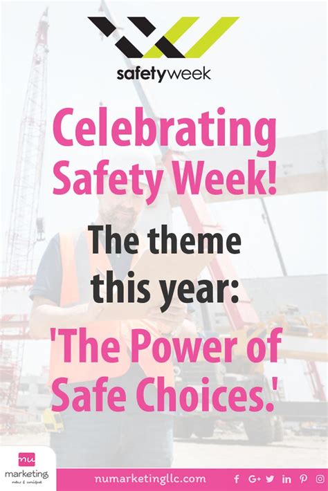 Safety Week Theme Of This Year The Power Of Safe Choices Safetyweek