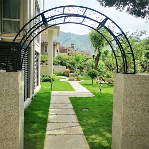 Alkoy Da Giardino Pergolato In Metallo Traliccio Per Piante Rampicanti