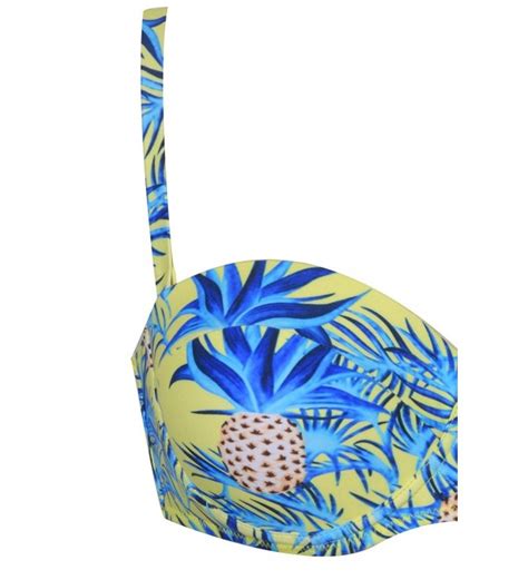 Fashion Women S Pineapple Printing High Waisted Swimsuit Bikini Set