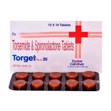 Torget Plus Torsemide Mg And Spironolactone Mg Tablet At Rs