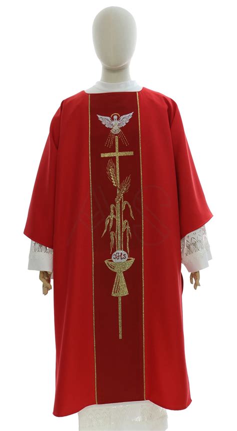 Gothic Dalmatic Holy Spirit D C Red Unlined All Products For