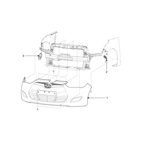 Hyundai Veloster Front Components And Components Location Bumper