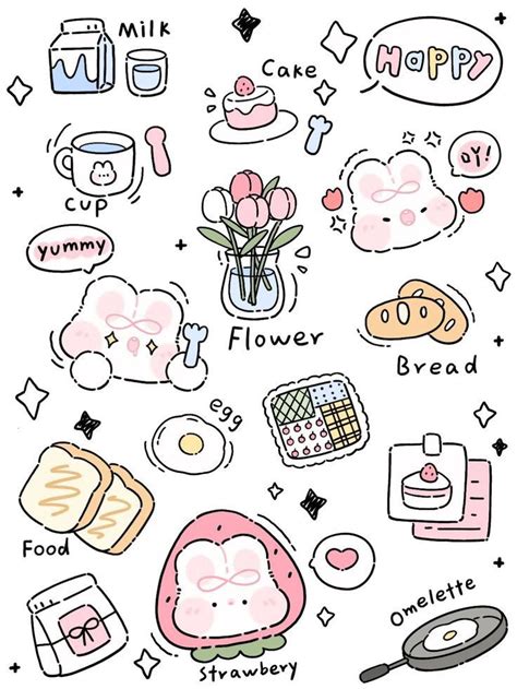 aesthetic stickers drawing