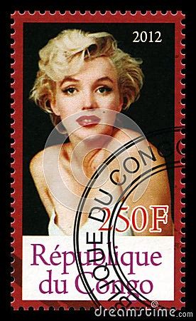 Marilyn Monroe Postage Stamp Editorial Image Cartoondealer