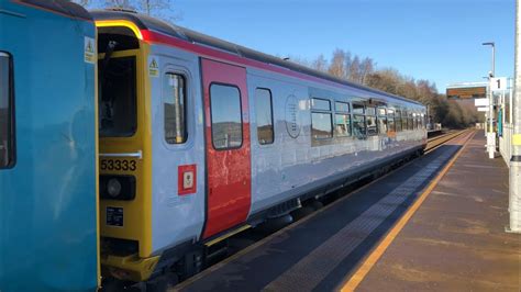 First Ever Class 153 On The Rhymney Line Tfw 150252 And 153333 Arrive And Depart Energlyn On