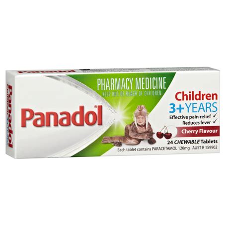 Panadol Chewable Tablets Cherry Flavour Adore Pharmacy