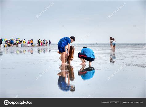 Visitors Sasaran Beach Also Know Sky Mirror Popular Local Attraction ...