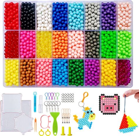 Fuse Beads Kit Of 1500 Large 10mm Melty Beads Perfect For Ages 4 7 With 48 Patterns