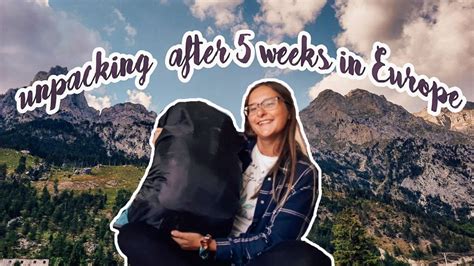 Unpacking My Backpack After Weeks Backpacking Europe Youtube