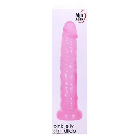 Adam Eve Pink Jelly Slim Dildo Sex Toys At Adult Empire